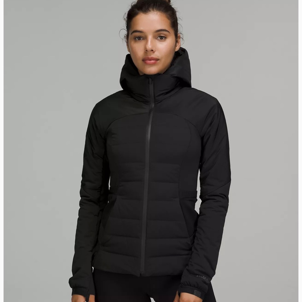 Black Lululemon Down for It All Jacket - Size 8